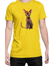 Мъжка Тениска Funny Cats Breeds Peterbald