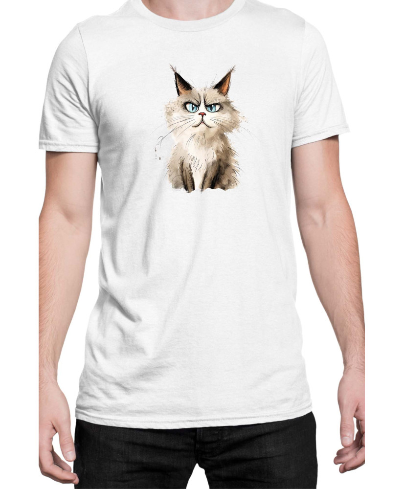 Мъжка Тениска Funny Cats Breeds Ragdoll