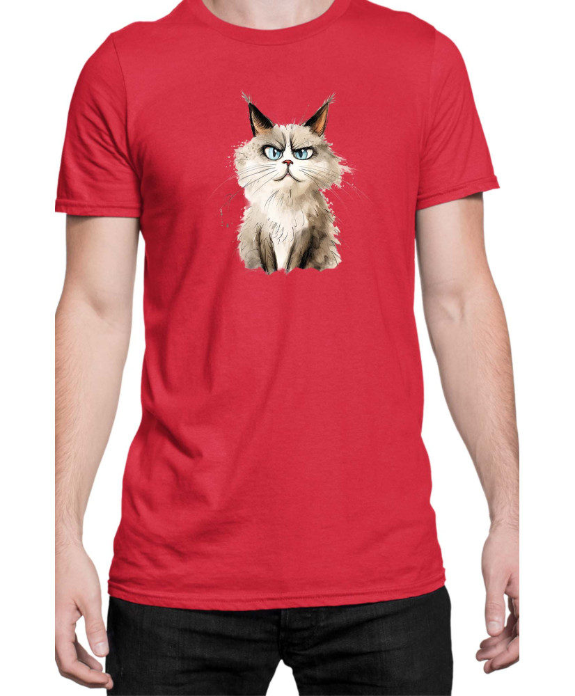 Мъжка Тениска Funny Cats Breeds Ragdoll