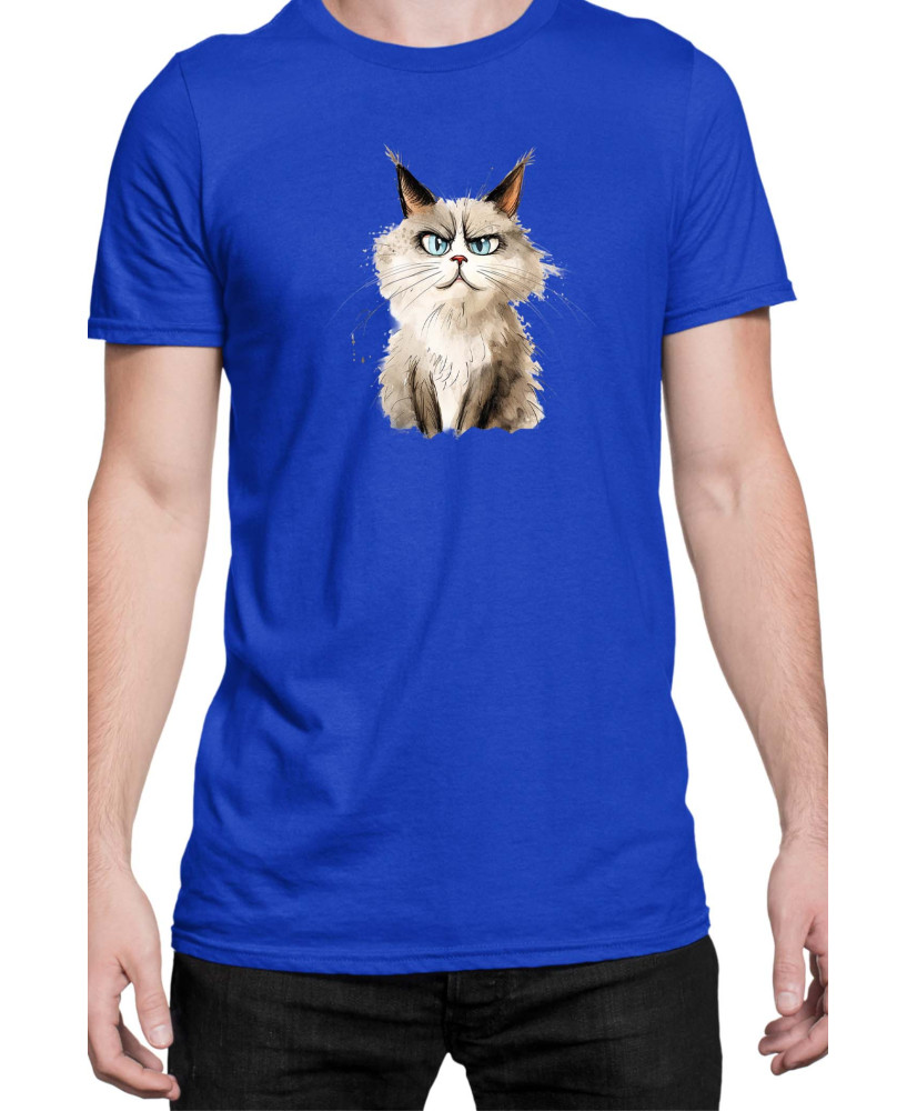 Мъжка Тениска Funny Cats Breeds Ragdoll