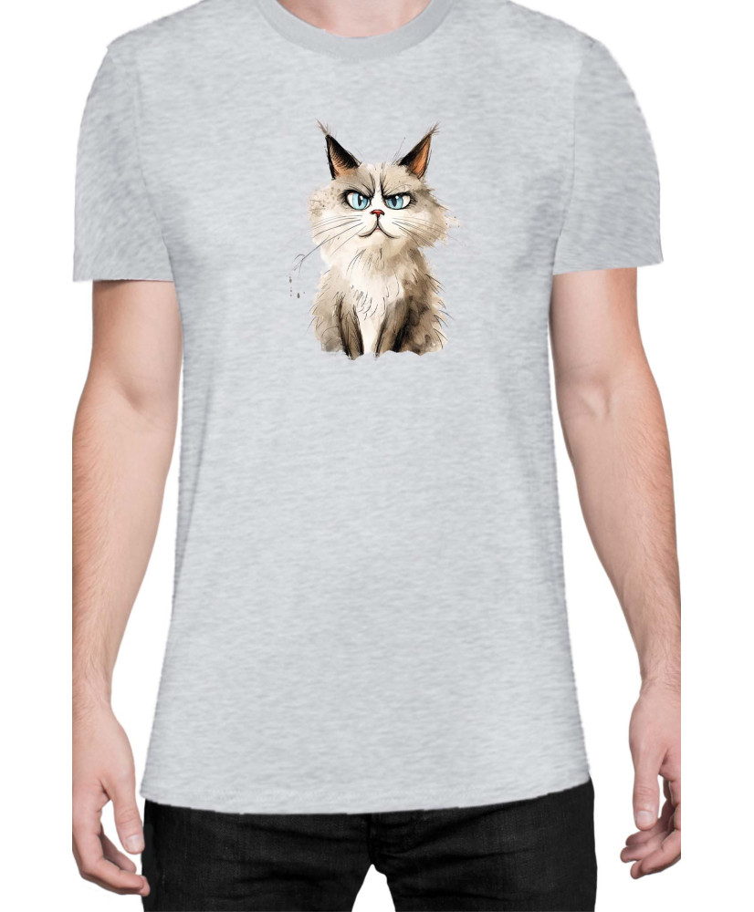 Мъжка Тениска Funny Cats Breeds Ragdoll