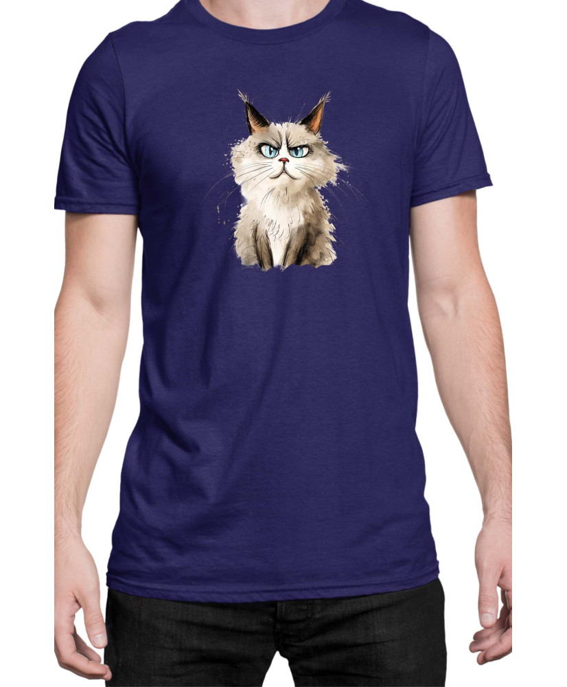 Мъжка Тениска Funny Cats Breeds Ragdoll