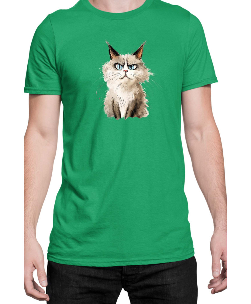 Мъжка Тениска Funny Cats Breeds Ragdoll