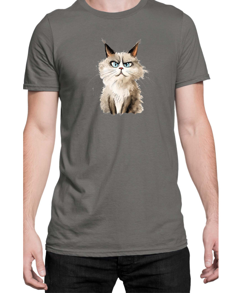 Мъжка Тениска Funny Cats Breeds Ragdoll