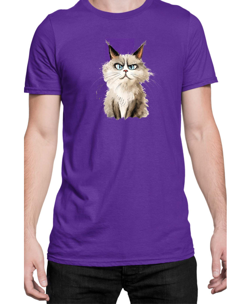 Мъжка Тениска Funny Cats Breeds Ragdoll