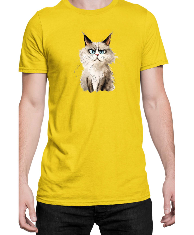 Мъжка Тениска Funny Cats Breeds Ragdoll