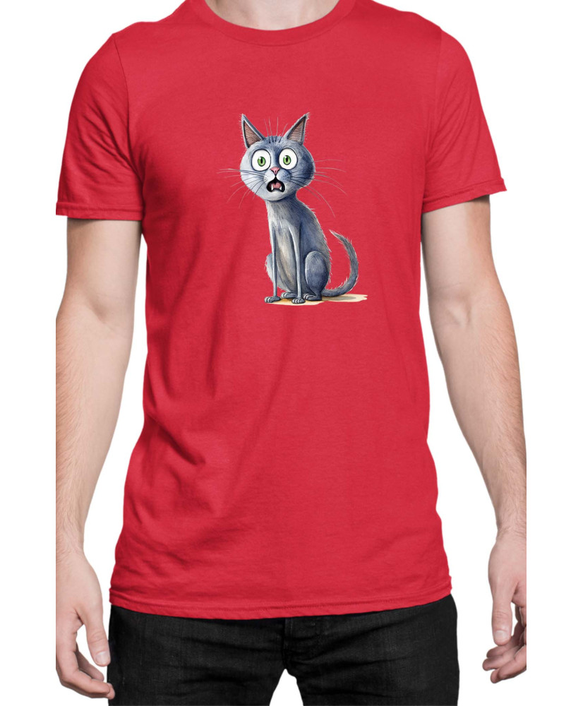Мъжка Тениска Funny Cats Breeds Russian Blue 1