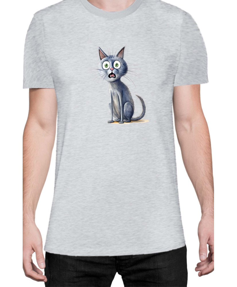 Мъжка Тениска Funny Cats Breeds Russian Blue 1
