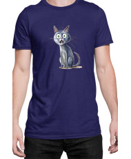 Мъжка Тениска Funny Cats Breeds Russian Blue 1