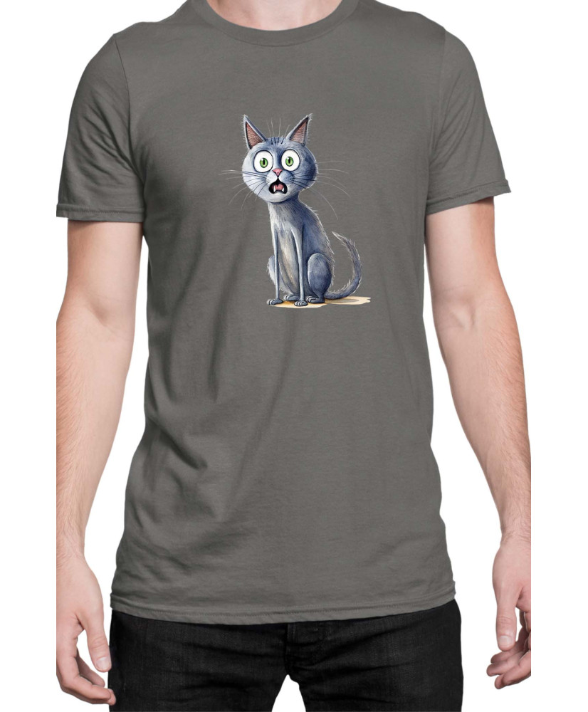 Мъжка Тениска Funny Cats Breeds Russian Blue 1