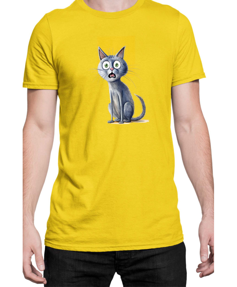 Мъжка Тениска Funny Cats Breeds Russian Blue 1