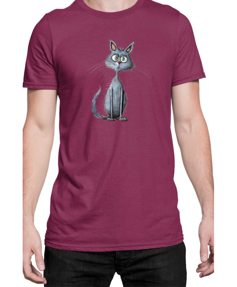 Мъжка Тениска Funny Cats Breeds Russian Blue 2