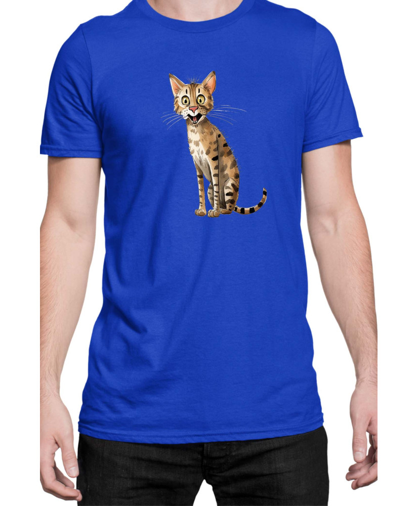 Мъжка Тениска Funny Cats Breeds Savannah