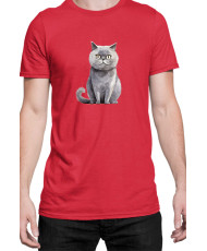 Мъжка Тениска Funny Cats Breeds Scottish Straight