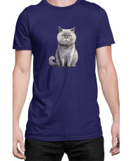 Мъжка Тениска Funny Cats Breeds Scottish Straight