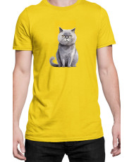 Мъжка Тениска Funny Cats Breeds Scottish Straight