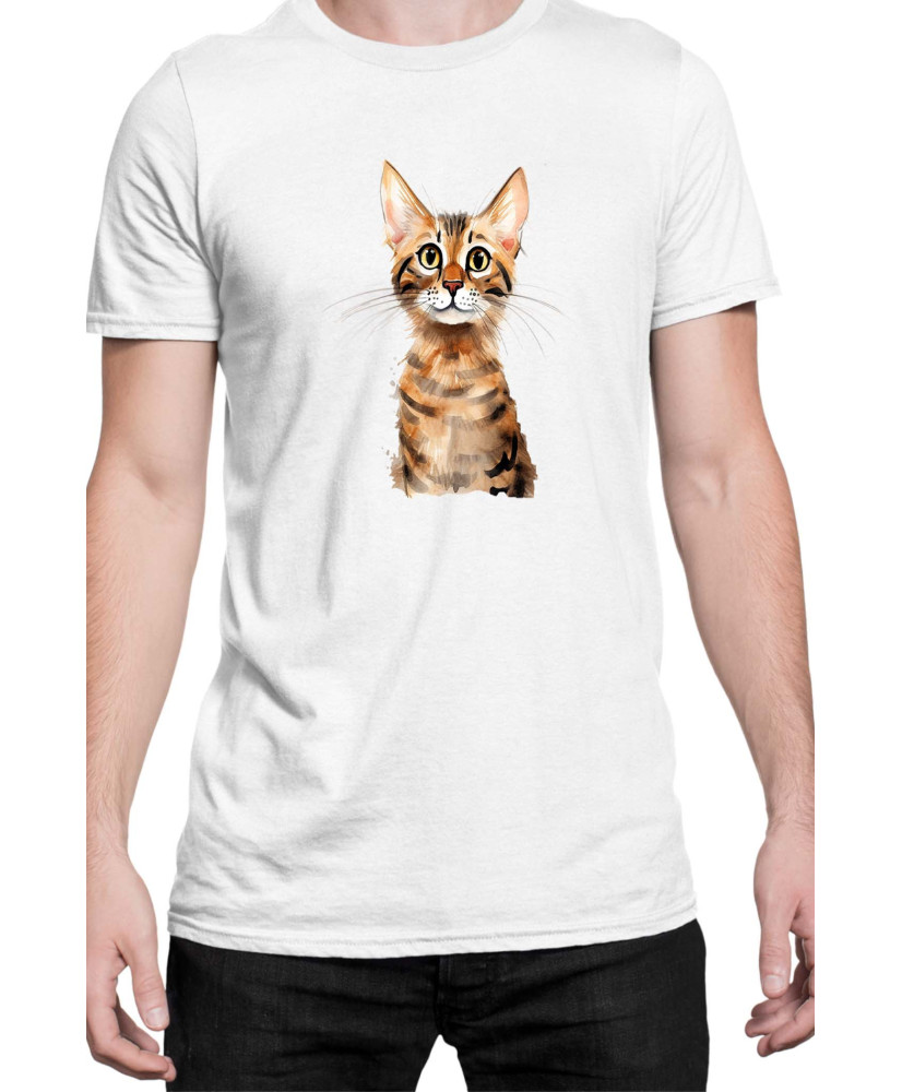 Мъжка Тениска Funny Cats Breeds Serengeti