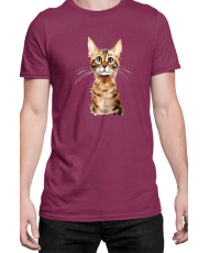 Мъжка Тениска Funny Cats Breeds Serengeti