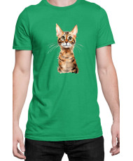 Мъжка Тениска Funny Cats Breeds Serengeti
