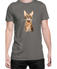 Мъжка Тениска Funny Cats Breeds Serengeti