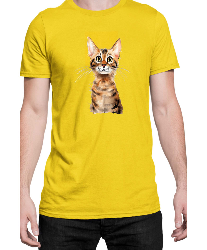 Мъжка Тениска Funny Cats Breeds Serengeti