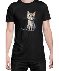 Мъжка Тениска Funny Cats Breeds Serrade Petit