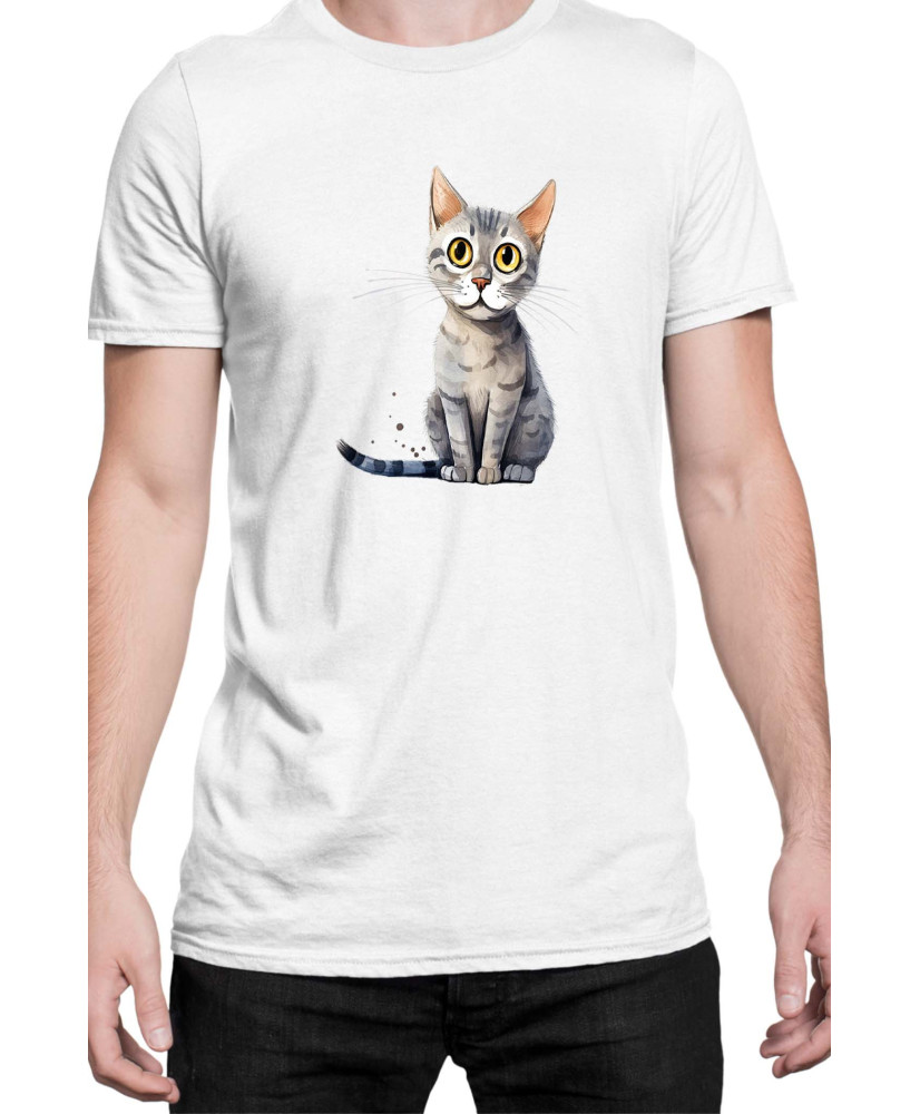 Мъжка Тениска Funny Cats Breeds Serrade Petit