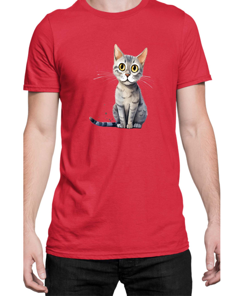 Мъжка Тениска Funny Cats Breeds Serrade Petit