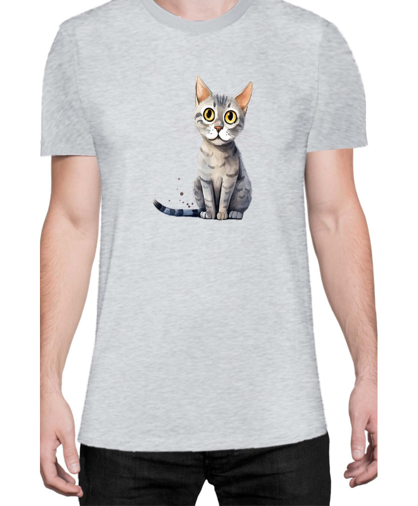 Мъжка Тениска Funny Cats Breeds Serrade Petit
