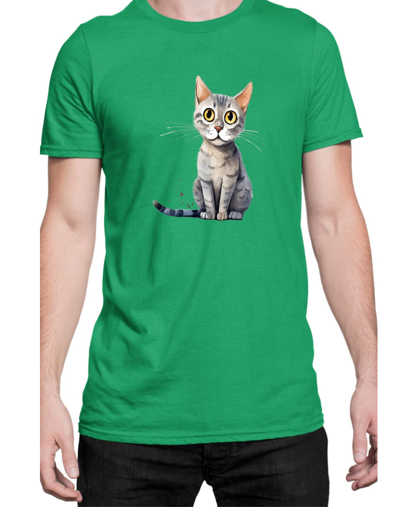 Мъжка Тениска Funny Cats Breeds Serrade Petit