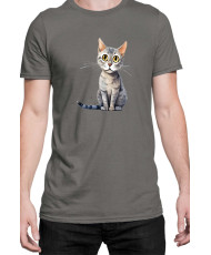 Мъжка Тениска Funny Cats Breeds Serrade Petit