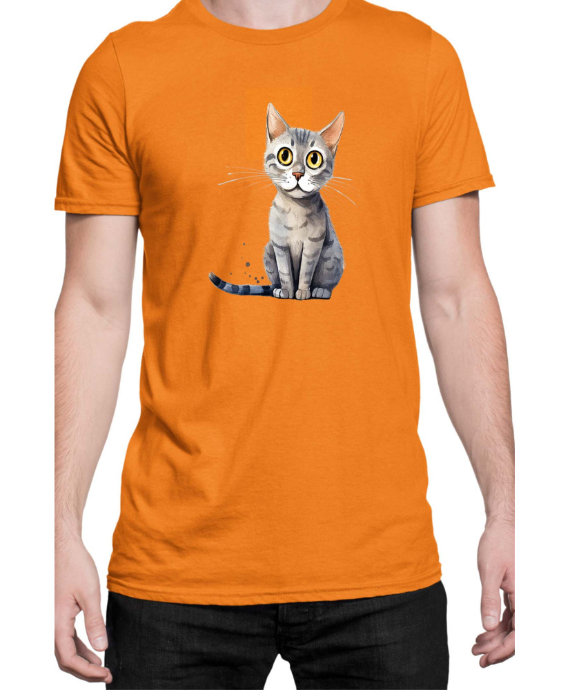 Мъжка Тениска Funny Cats Breeds Serrade Petit