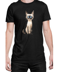 Мъжка Тениска Funny Cats Breeds Siamese