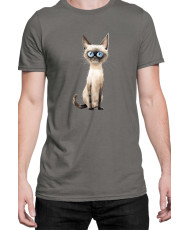 Мъжка Тениска Funny Cats Breeds Siamese