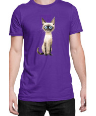 Мъжка Тениска Funny Cats Breeds Siamese