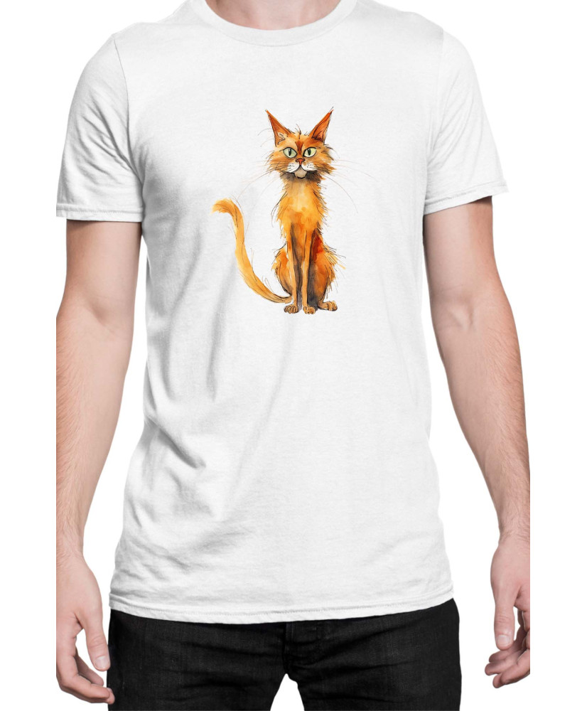 Мъжка Тениска Funny Cats Breeds Somali