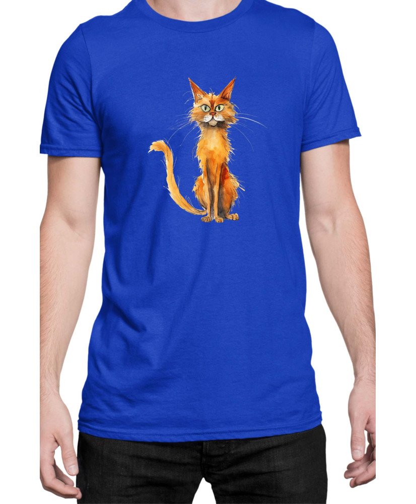 Мъжка Тениска Funny Cats Breeds Somali