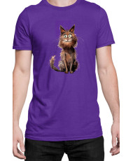 Мъжка Тениска Funny Cats Breeds York Chocolate