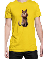 Мъжка Тениска Funny Cats Breeds York Chocolate
