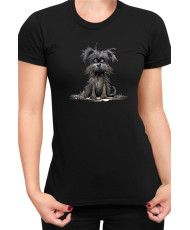 Дамска Тениска Funny Dogs Breeds Affenpinscher