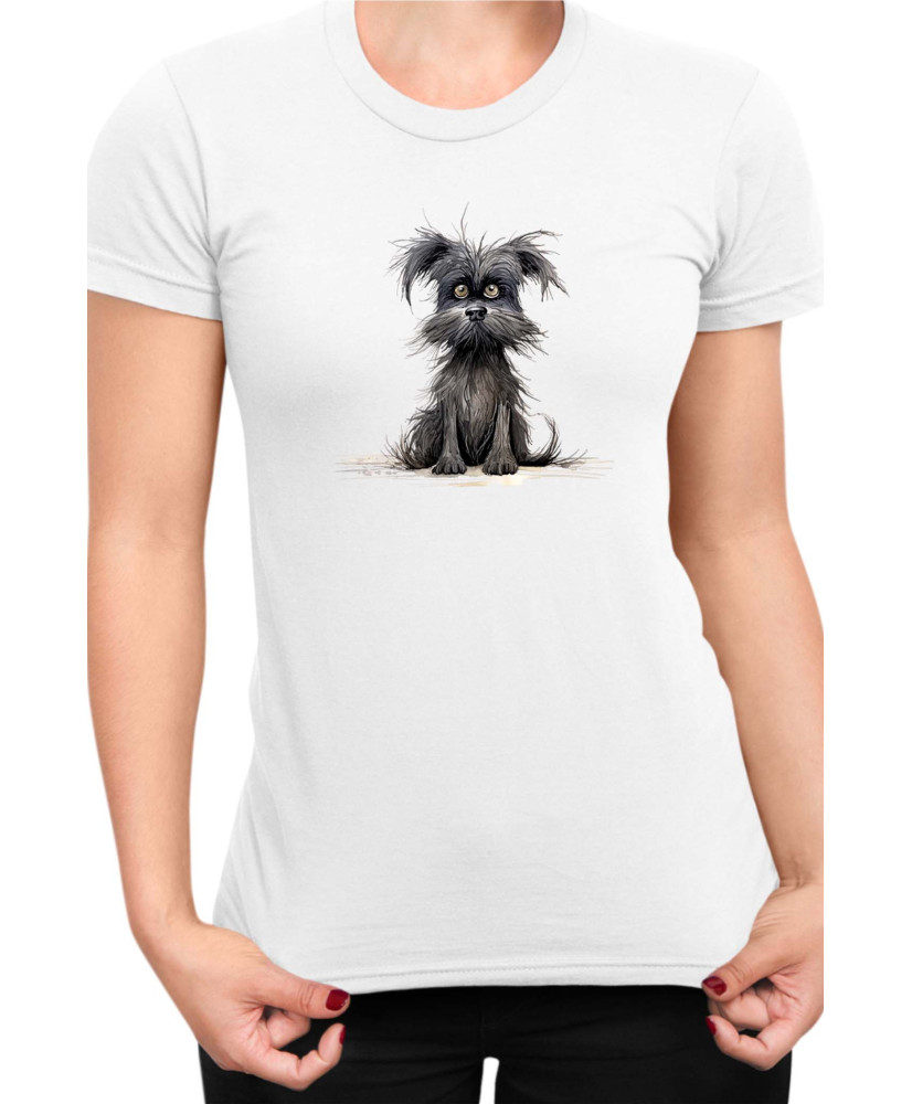Дамска Тениска Funny Dogs Breeds Affenpinscher