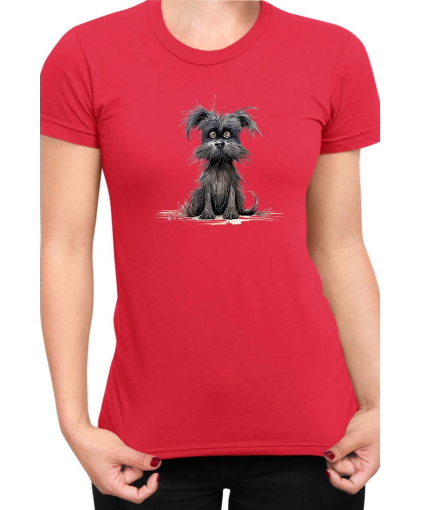 Дамска Тениска Funny Dogs Breeds Affenpinscher