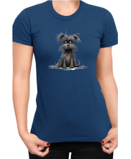 Дамска Тениска Funny Dogs Breeds Affenpinscher