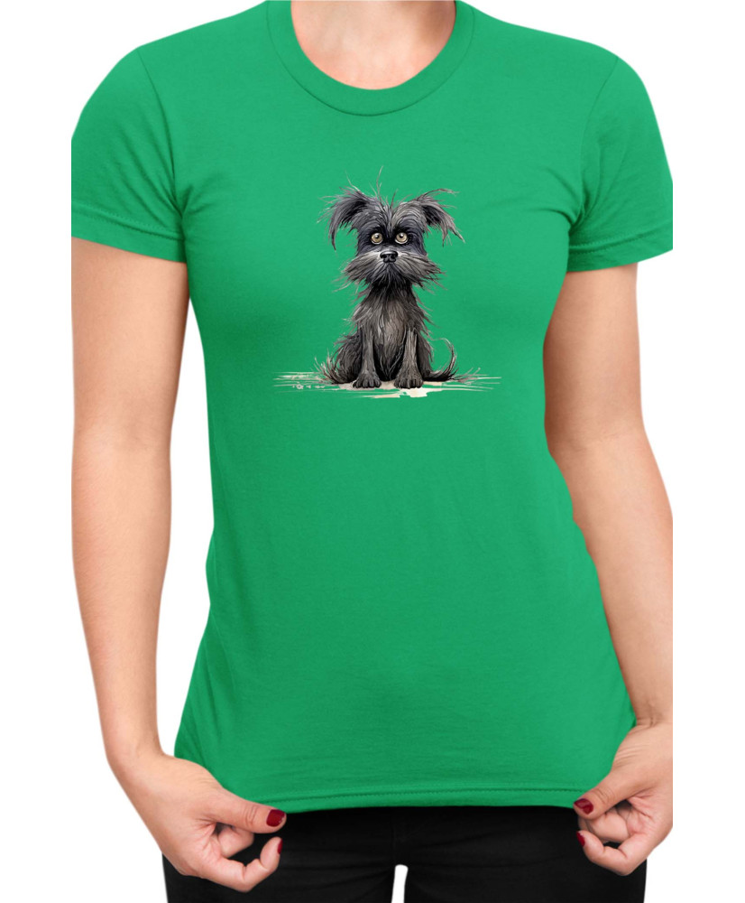 Дамска Тениска Funny Dogs Breeds Affenpinscher