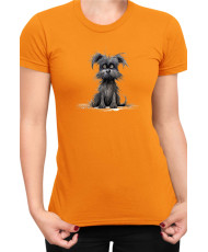 Дамска Тениска Funny Dogs Breeds Affenpinscher