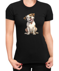 Дамска Тениска Funny Dogs Breeds American Bulldog