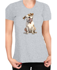 Дамска Тениска Funny Dogs Breeds American Bulldog