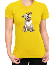 Дамска Тениска Funny Dogs Breeds American Bulldog