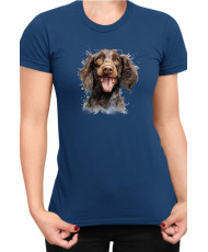 Дамска Тениска Funny Dogs Breeds American Water Spaniel 01