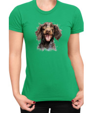 Дамска Тениска Funny Dogs Breeds American Water Spaniel 01